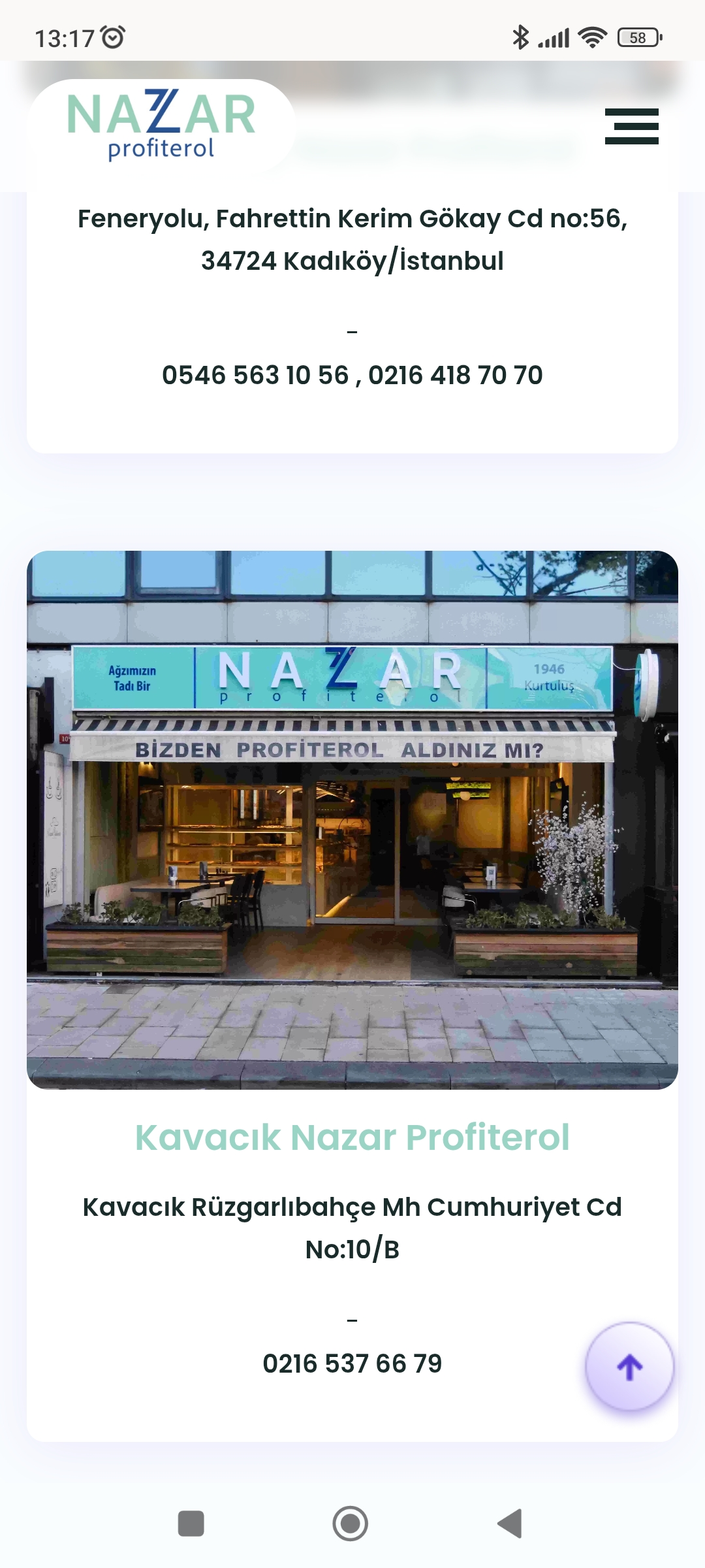 Nazar profiterol