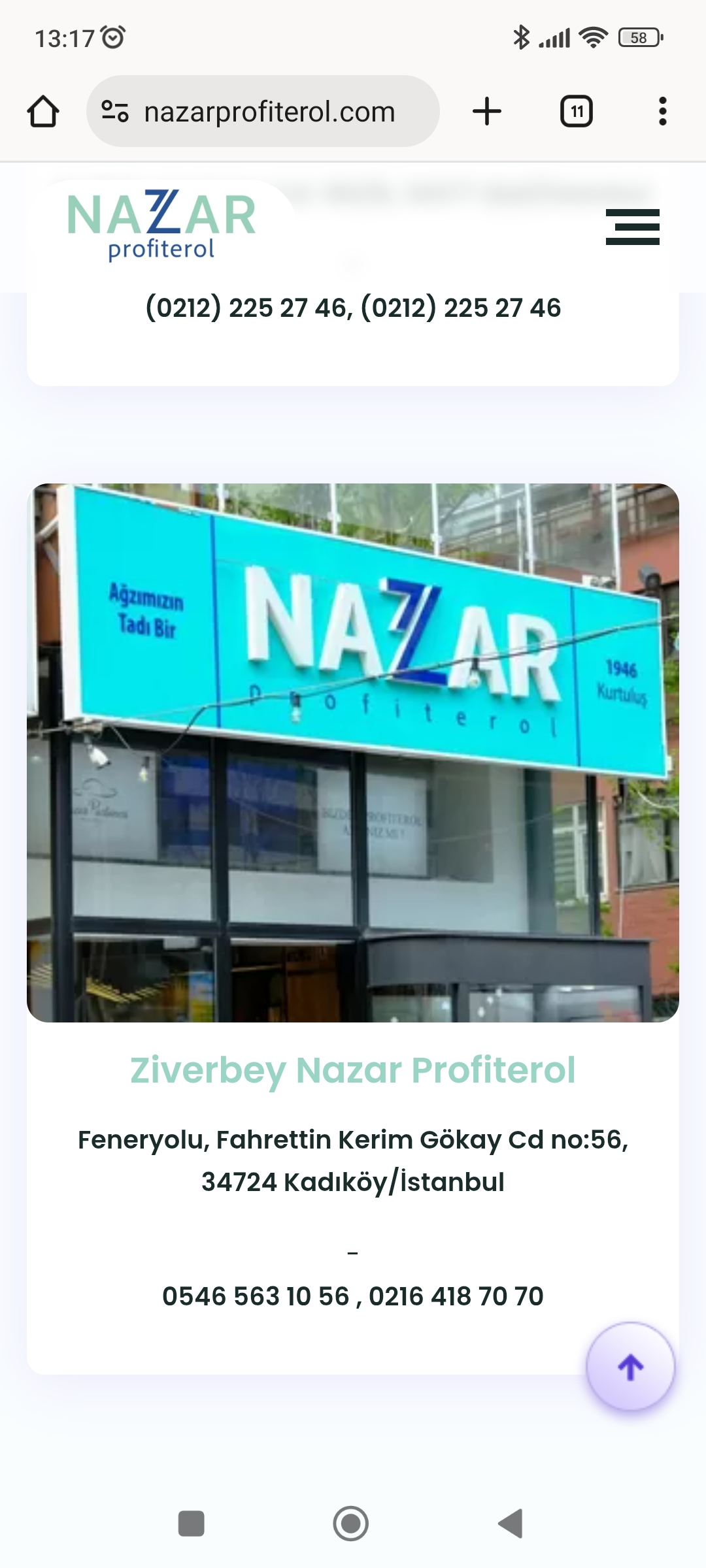 Nazar profiterol